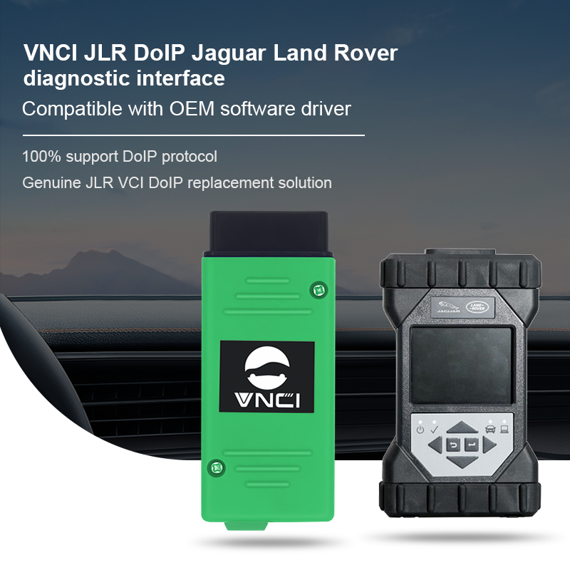 VNCI JLR DoIP diagnostic scanner for Jaguar Land Rover, compatible with origianl software driver