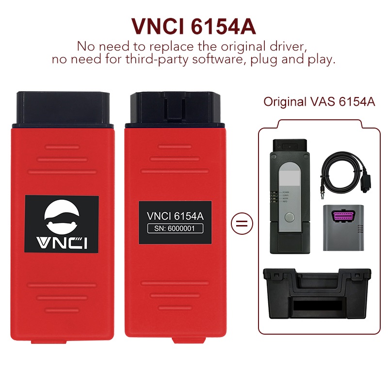 VNCI 6154A VAG diagnostic interface, compatible with ODIS original driver, no third-party driver