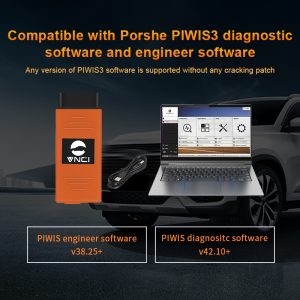VNCI PT3G Porsche diagnostic interface, Compatible with PIWIS software drivers, Plug and play
