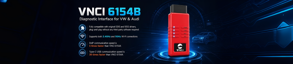 VNCI 6154B Volkswagen & Audi Diagnostic Tool, compatible with ODIS and OEMVCDS-III software dirver