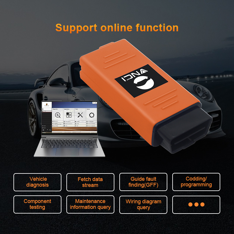 VNCI PT3G Porsche diagnostic interface, Compatible with PIWIS software drivers, Plug and play